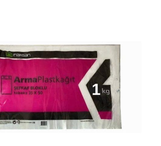 35x50 naksan seffaf hdpe plast tabaka 1 kg