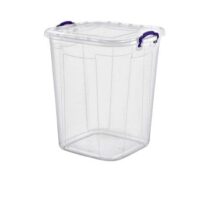 Bakliyat kovası şeffaf kare 50 litre kapasite – dayanıklı ve geniş depolama alanı