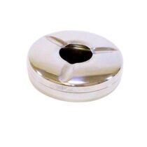 Paslanmaz çelik kapaklı, havuzlu küllük modeli – masaüstü sigara küllüğü