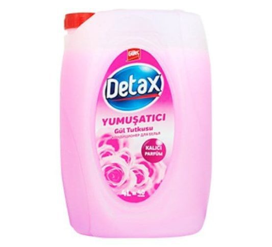 Detax camasir yumusatici 4000 ml gul kokulu pembe