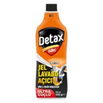 Detax lavabo açıcı jel 1000 gr, tıkanmış lavabolar için etkili çözüm