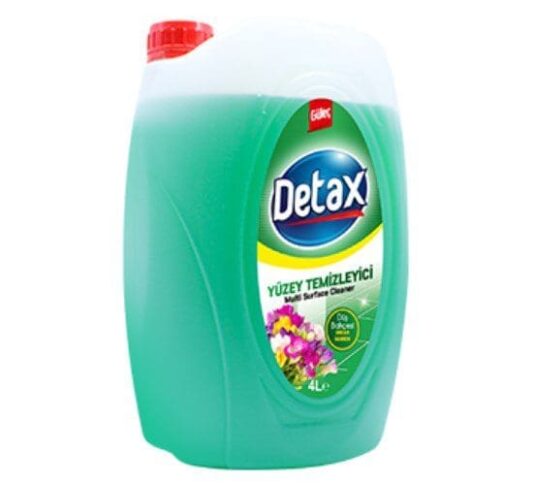 Detax yüzey temizleyici yeşil 4000 ml, etkili temizlik ve hijyen sağlar