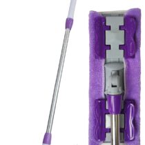 Mandalli Mop Teleskopik Sapli 1 Yedek Bez Hediyeli Yer Cam Temizligi