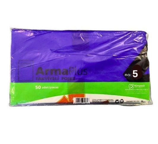 Naksan 5 no cok renkli takviyeli poset 50 li 50x60