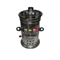 Semaver çift musluklu 5 lt, geleneksel sıcak içecek pişirme, dayanıklı tasarım