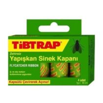 Tibtrap sinek kapanı 22 cm, 4’lü paket – yapışkanlı etkili sinek tuzağı.