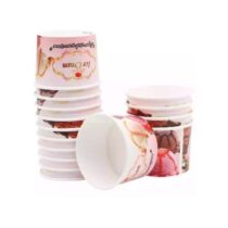 200 cc büyük boy karton dondurma kasesi beyaz catering kasesi