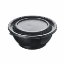 1000cc Pp Yuvarlak Sıcak Yemek Kabı (Kase + Kapak)