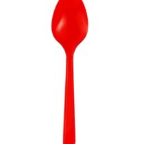 Happy Party Kırmızı Renkli Plastik Kaşık 25 Adet