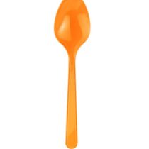 Happy Party Turuncu Renkli Plastik Kaşık 25 Adet