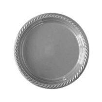 Raınbow Gümüş Plastik Tabak  25 Adet