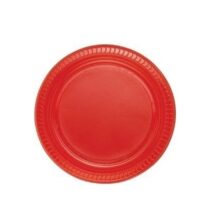 Raınbow Kırmızı Plastik Tabak  25 Adet